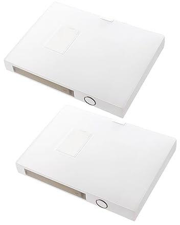 HONMEET 4 Stück Aktenbox storage boxes aufbwahrungs-box office organizer bürotisch zubehör Akkordeon-Ordner Geschäftsdateiordner Aktenkästen briefumschläge Aktenfall Magazinhalterung PVC