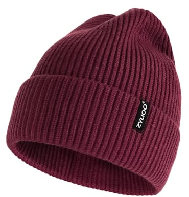 Zylioo S/M/XL/XXL/3XL Strickmütze Großen Kopf Wintermütze Beanie Mütze | Übergroße Winter Warme Knit Cuffed Watch Cap Beanie Hats für Alltag Outdoor
