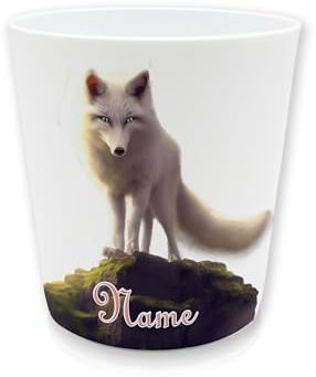 Kinderbecher Kunststoff Fuchs mit Namen | Personalisiert, Zahnputzbecher, BPA frei