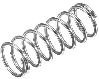 QUARKZMAN Kompressionsfjäder, 304 rostfritt stål, 8 mm ytterdiameter, 0,8 mm trådtjocklek, 12 mm komprimerad längd, 20 mm fri längd, 10 st