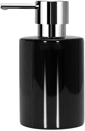 Dispensador de jabón, Dosificador de Jabón, For loción, champú, Gel de baño y desinfectante de Manos(Black)
