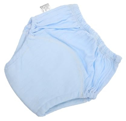 GARIOUANS Atmungsaktive Waschbare Babywindelhose aus Baumwolle Wiederverwendbar Hautfreundlich für Neugeborene und Töpfchentraining Blau