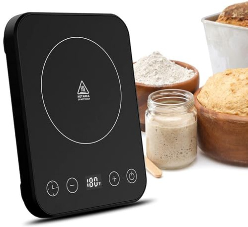 Calentador de | Herramienta de Fermentación con Temporizador | Alfombrilla de Fermentación con Temperatura Controlada y Temporizador para Pan, Queso, Café, Cocina y Casa