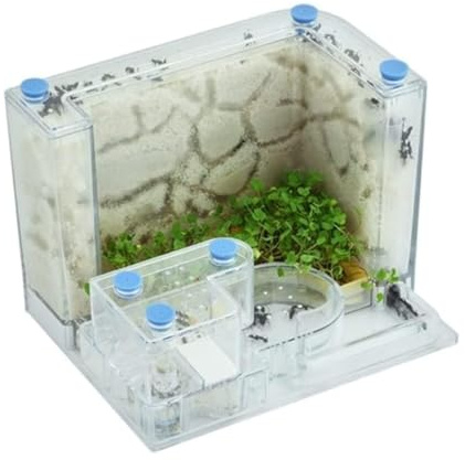 AZHKJKZH Ameisen Terrarium Ameisenburg Aus Acryl Mit Aktivitätsbereich, Transparente Ameisenfarm, Interaktives Wissenschafts-Puzzlespiel, Ameisennestfarm Ameisenfarm Zubehör