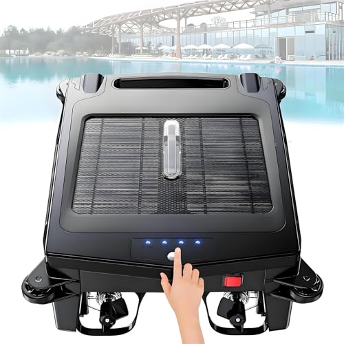 Skimmer robótico de piscina con modos de carga duales, prevención inteligente de obstáculos, limpieza 24/7, robot limpiador automático para todo tipo de piscinas
