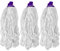 HV - Fregona de Hilo Largo - Set de 3 - Blanca - Hecha en España
