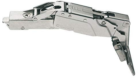 Gedotec Hinge Kitchen Wide Angle Cup Hinge Without Damping - H10254 Grass Tiomos Wide Angle Hinge for Screwing Made in Germany Pack of 1 Furniture Hinge 160° with Cross Mounting Plate