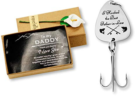 Uloveido Edelstahl Drillinge Angelhaken Angeln Kreis Haken mit Geschenkbox für Männer Mann Vater Weihnachten Neujahr Geschenk Y578