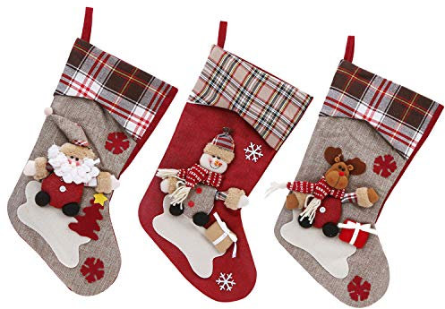 Boodtag Nikolausstiefel zum befüllen Weihnachtsstrümpfe Hängende Strümpfe Weihnachtsdeko Nikolausstrumpf Weihnachtsgeschenktasche Aufhängen Weihnachtsbaum Dekoration