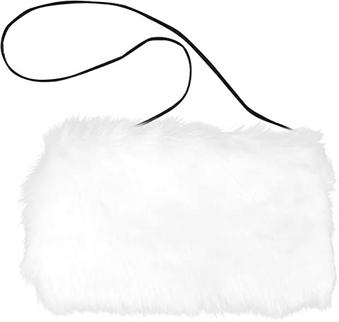 BESPORTBLE Handwärmer aus Kunstfell, für Damen und Mädchen, Winter, warm, Weiß