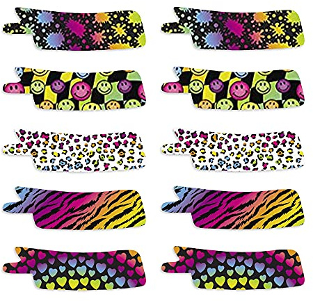 Lot de 10 rubans adhésifs prédécoupés pour tubes nasogastriques ou oxygénés Fluro Mix