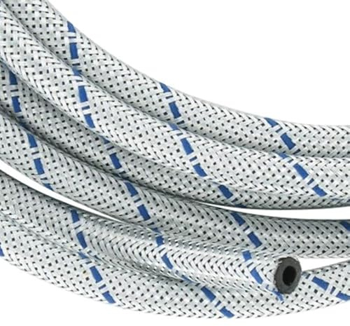 cyclingcolors Durite essence 6mm fil tressé galvanisé et fil bleu haute qualité spéciale hydrocarbure Tuyau Carburant Essence Huile NBR Etanchéité voiture moto tracteur tondeuse scooter (Longueur 2m)