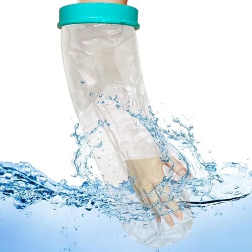 DADAPANGHU Protezione Gesso Doccia Braccio, Copri Braccio Impermeabile Riutilizzabile per Bambini e Adulti, per Polso Rotto, Gomito, Ferita Alle Dita, Burns, Ideale da Utilizzare in Bagno o Doccia