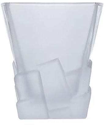 PEKJI Verre à vin Clair Tasse à bière en Verre carré Tasse à Cocktail givrée Tasse à thé 320 ml/10.8 oz pour la Maison de Bar