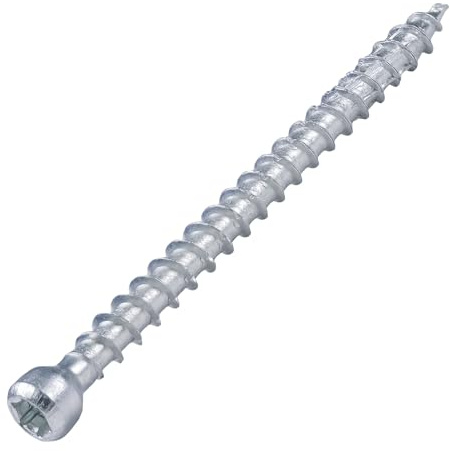 SCREW REBEL Konstruktionsschrauben mit Zylinderkopf, Vollgewinde 8x160 mm - 50 Stück Holzbauschrauben verzinkt mit TX 40 Antrieb - Sparrenschraube, Holzverbinderschraube