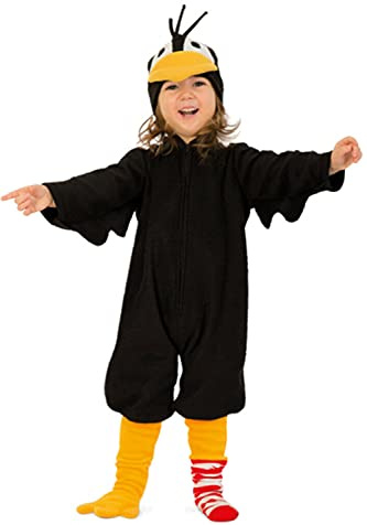 KarnevalsTeufel Rabe Socke Kinderkostüm mit Mütze Vogel Krähe Verkleidung Karneval Fasching (104)