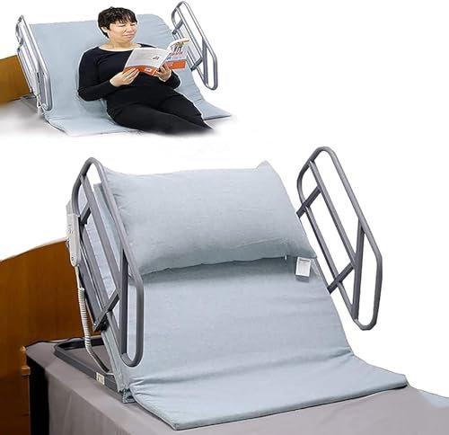 Electric Lifting Bed Backrest Electrically Adjustable Seat Backrest Support With 2 Armrests, Adjustable Bed Back Rest Bed Wedge Read, Eat, Watch Tv In Bed