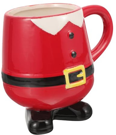 FUNOMOCYA Keramik Weihnachtskaffeetasse Trinktasse Fürs Büro Oder Zuhause Mit Weihnachtlichem Design Für Heiße Oder Tee