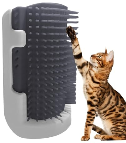 Eckbürste für Katzen | Eckenbürste für Katzen | Eckenbürste für Katzen | Eckige Katzenbürste | Bequeme Wand-Kratzbäume für Katzen mit 5,31 x 4,13 x 1,97 Zoll für Haare