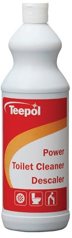 Teepol Power Toilet Cleaner and Descaler - Concentrated Germ-Fighting Toilet Cleaner Liquid and Limescale and Stain Remover, Ideal for All Toilets, Urinals & Sanitaryware - Citrus Fragrance, 1 Litre