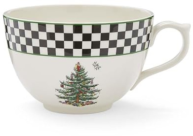 Spode – Black & White – Jumbo Cup – 20 Fl.Oz - BlackWhite
