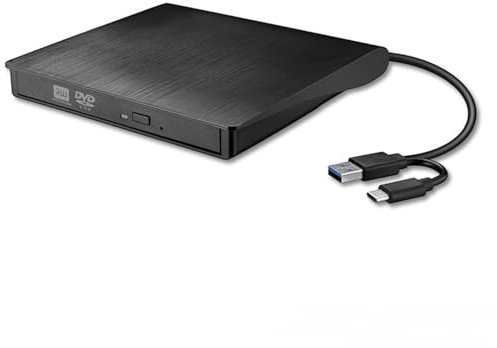 zuousxbs Optical Drives With USB3.0 And USB C External Writer Player For Desktop Window XP/7/8/10