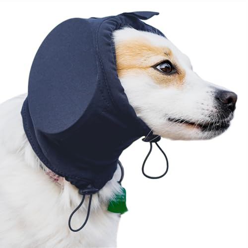 Safe Dogs Ears Hunde-Ohrenschützer mit Geräuschunterdrückung, Gehörschutz-Kopfhörer für Feuerwerk, Donner und laute Geräusche, bequeme Passform für alle Rassen, waschbare, schallabsorbierende Einsätze
