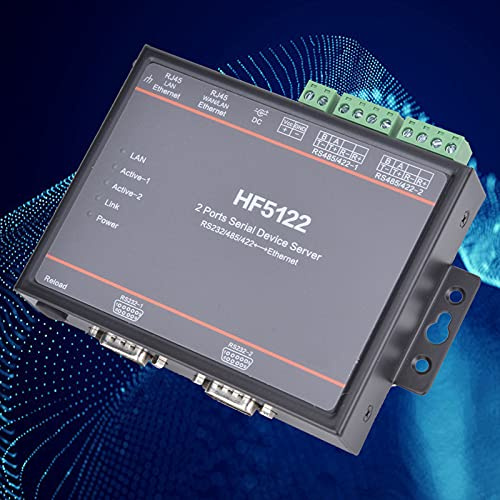 Dubbel Kompakt Seriell Grind Till Ethernet RS232 / / RS422 -serieserver, Effektiv Server för Dataöverföring, Dörr 2 för Nätverkslösningar