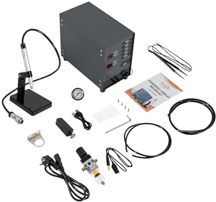 Poste à souder électrique par points 50A-600A 220V 100W Poste à souder par points portable, soudeuse automatique par points à impulsion, machine à souder pour bijoux or et argent, outils de machine à