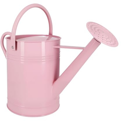 6,5 L Metall-Gießkanne für Außen- & Zimmerpflanzen, verzinkte Stahl-Gießkanne mit abnehmbarem Ausguss, beweglichem Tragegriff, rostbeständigem Gießtopf für Garten, Rasen und Blumen