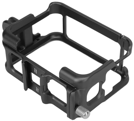 Tbest Frame Mount Housing Hülle Aluminiumlegierung Kamera -Zubehör mit 2 Kaltschuhschlitzen Objektivkappe für Ace Pro Vloggers Professionelle