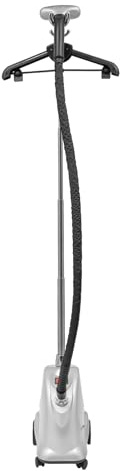 Plancha de vapor de pie para ropa, 2200 W, con ruedas de ajuste de altura, antiquemaduras en seco, con depósito de agua extraíble de 3 l, para camisas, trajes y cortinas