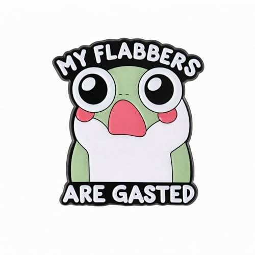 Funny Frog Pin - Humor Animals Enamel Pins Brooch with My Flabbers Are Gasted for Backpacks, Jackets, Hats. Cute Sarcastic Brooches Gifts for Frog Lovers, Friends, Teens.