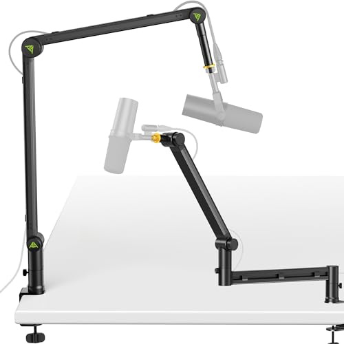 AA AUDIO ACCESSORY Mikrofonausleger mit 950 mm Reichweite und Low Profile Mikrofonarm