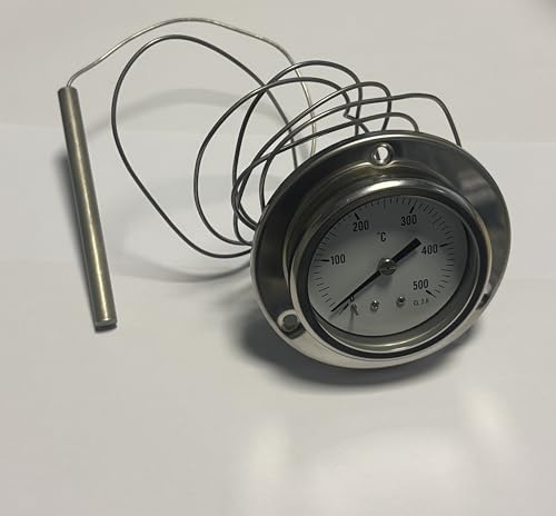 TERMOMETRO PER FORNI (In Acciaio Temperato) CON SONDINA ALLUNGABILE FINO A 150cm TEMPERATURA MASSIMA 500 GRADI COD.TF14