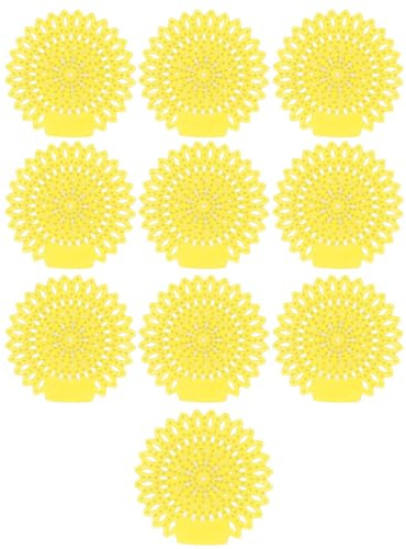 Haofy 10Pcs Scented Urinal Screens Deodorizer Powerful Splash Proof Mat for Toilet,Odor Removal EVA (#1)