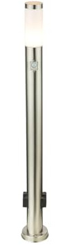 Wegeleuchte 110cm mit Bewegungsmelder & 2 Steckdosen, inklusive LED Leuchtmittel
