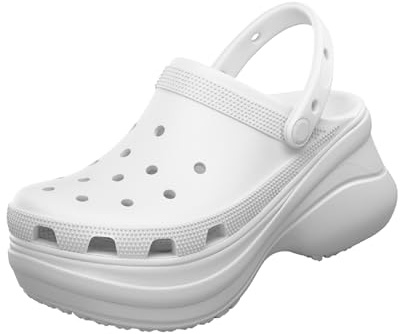 Crocs Women's Crocs Classic Bae Clog W Leisure slippers and sportwear Women, White 01, 7.5 UK