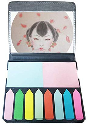 Traditionelle chinesische Beauty-Malerei, selbstklebend, für Notizzettel, Rot