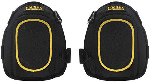 Stanley FatMax Knieschützer (für glatte und trockene Bodenbeläge, rutschfeste Beschichtung, 1680 Denier Gewebe für Abriebfestigkeit) FMST82962-1, gelb, schwarz, 34.5 x 7.5 x 23.5 cm