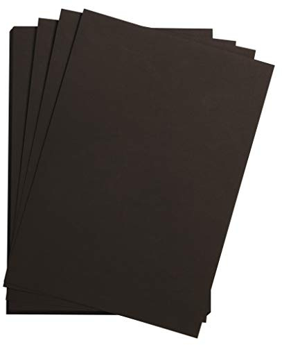 Clairefontaine 975316C - Packung mit 10 Bögen Aquarellpapier Fontaine, 300g feinkörnig, 78,7x109,2cm, 1 Pack, Schwarz
