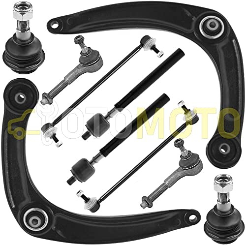TEILEX Germany Kit bras de suspension avant compatible CITROEN C4 I composé de 10 pièces