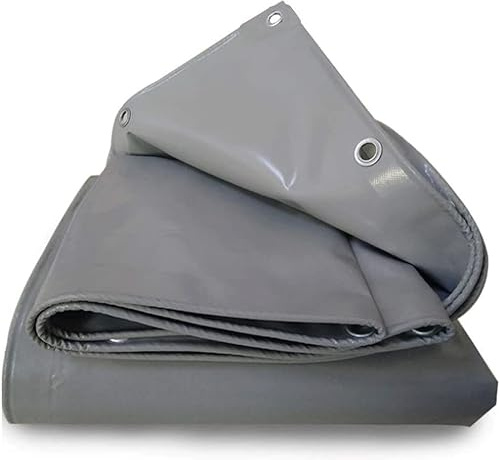 TELONI MASSARO TELO/TELONE PVC 650 gr/mq occhiellato rinforzato varie dimensioni e colori (2.5 X 3 ( 7.5 mq), GRIGIO)