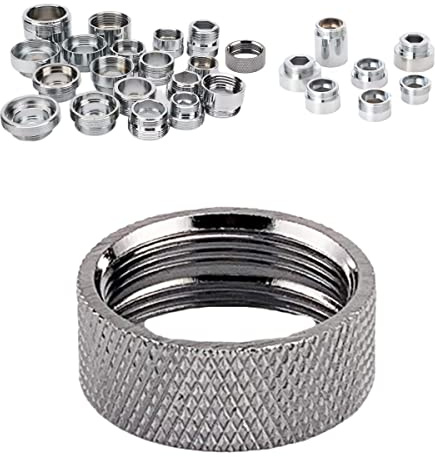 Faucet Adapter Various Sizes, Sink Hose Attachment for Faucet ，Extension Faucet Suitable for Connecting Sink Kitchen Bathroom Garden Faucet (female 55/64-27T transform female 15/16-27T)