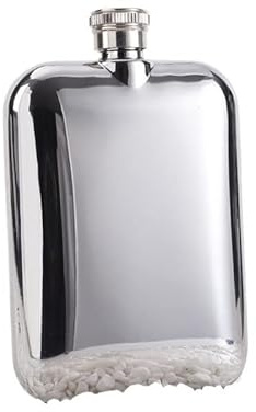 DUNSBY Petacas de Alcohol Frasco de Cadera portátil de Acero Inoxidable con Embudo Frasco de Vino de Licor de 5 OZ Negro o Astilla Petacas de Whisky (Color : Original Color)