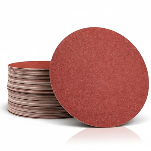 RODOPI RedDevil Schleifscheiben 225 mm K120 – Zirkonkorund für Trockenbauschleifer & Exzenterschleifer, ungelocht, 50 Stück
