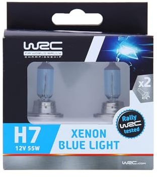 WRC 007553 2 Leuchtmittel Auto H7 55 W – Xenon-Blau – Fernlicht, Abblendlicht, Nebelscheinwerfer vorne, Leuchtmittel