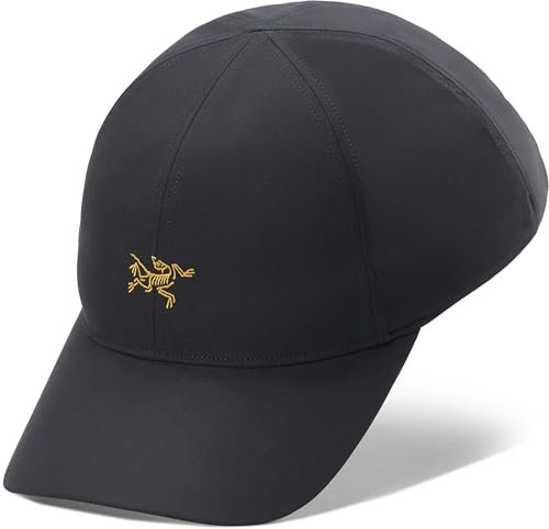 Arc'teryx Kleine Vogelkappe, vielseitige Hochleistungs-Ballkappe, 24 Karat Schwarz, Größe S, M