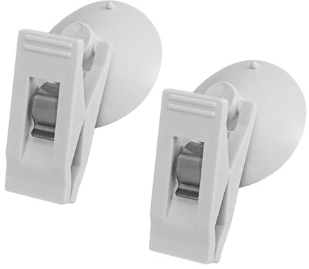 Autoausweis Halter Clip - 2 Saugnapf Clips Windschutzscheibe Parkscheinhalter mit Saugnapf | Runder Ticket- und Notizhalter, Werbung Pop Display Halter für Van, Wohnwagen und Fahrzeuge