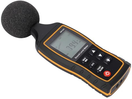 Fonometro Ad Alta Precisione, Misuratore di Decibel Portatile con Lettore di Rumore Digitale Multifunzionale per Industria, Casa, Musica